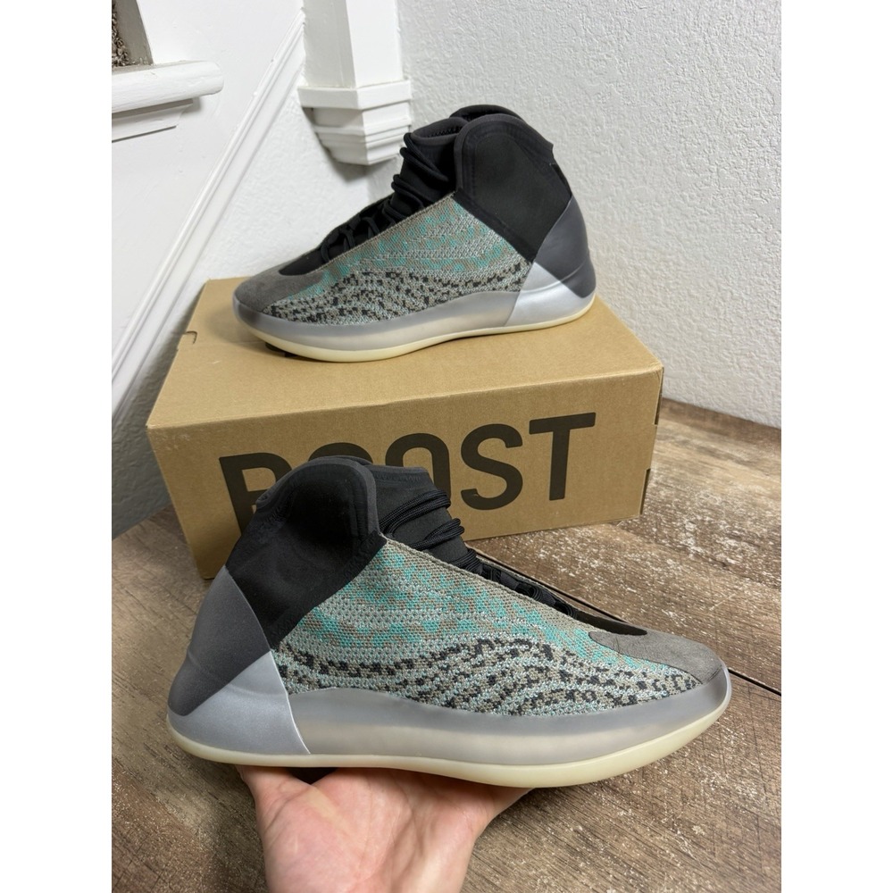 Size 10.5 - adidas Yeezy Quantum Men's Sneakers 'Teal Blue' QNTM Shoes